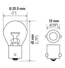 Load image into Gallery viewer, Hella Bulb 93 12V 13W BA15s S8 - Hella LA93