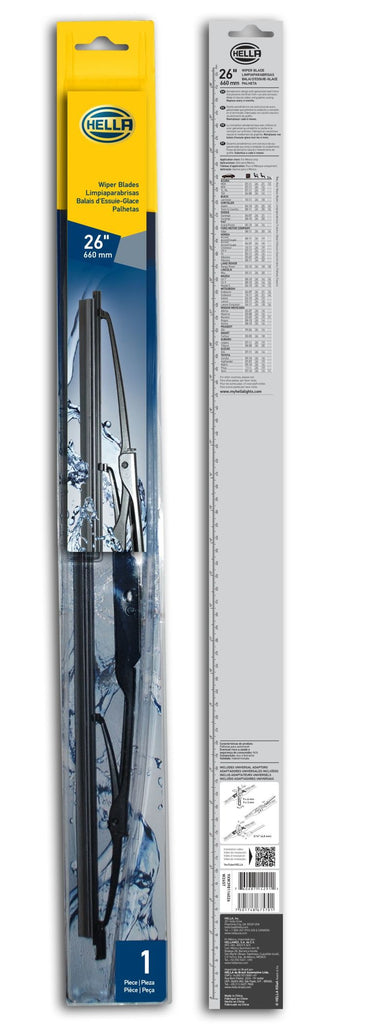 Hella Standard Wiper Blade 26in - Single - Hella LA9XW398114026