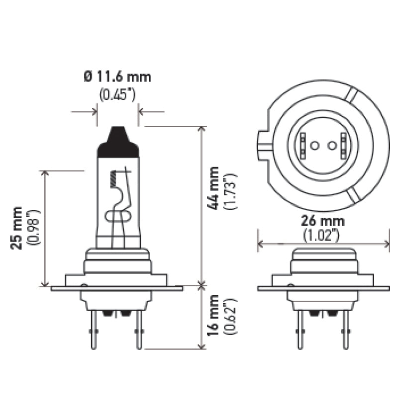 Hella Halogen H7 Bulb - Hella LAH7