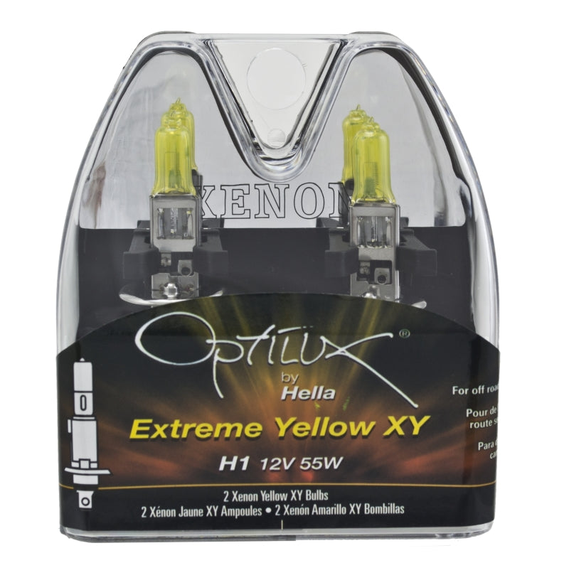 Hella Optilux H1 12V/55W XY Yellow Bulb - Black Ops Auto Works