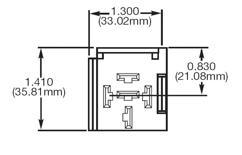 Hella Relay Socket Mini 5 Term Bkt 1-Light Accessories and Wiring-Hella-760687871224-