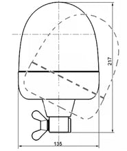Load image into Gallery viewer, Hella Rota Compact 12V Amber Lens Beacon w/ Flexible Pole Mount - Black Ops Auto Works