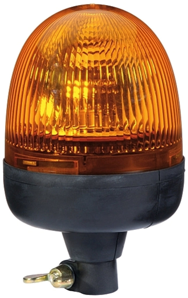 Hella Rota Compact 12V Amber Lens Beacon w/ Flexible Pole Mount - Black Ops Auto Works