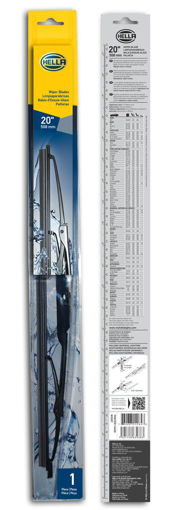 Hella Standard Wiper Blade 20in - Single - Black Ops Auto Works