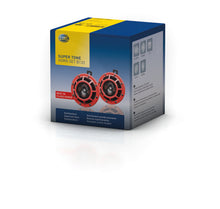Load image into Gallery viewer, Hella Supertone Horn Kit 12V 300/500HZ Red (003399803 = 003399801) - Black Ops Auto Works