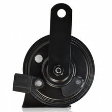 Load image into Gallery viewer, Rear view of HELLA black Toyota vehicle horn with mounting bracket