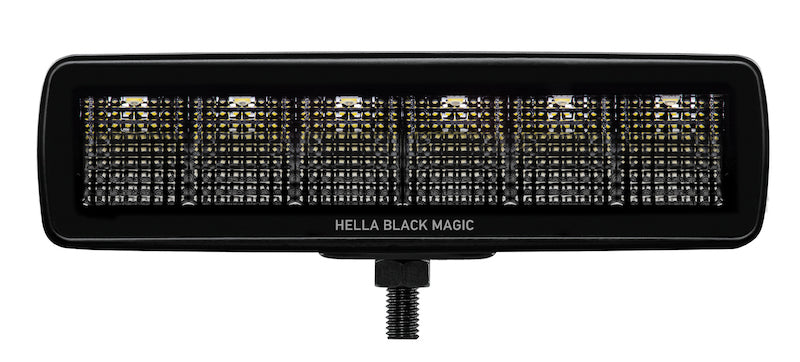 Hella Universal Black Magic 6 L.E.D. Mini Light Bar - Flood Beam - Black Ops Auto Works