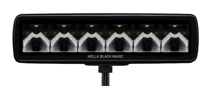 Hella Universal Black Magic 6 L.E.D. Mini Light Bar - Spot Beam - Black Ops Auto Works