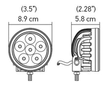 Load image into Gallery viewer, Hella Value Fit 90mm 6 LED Light - PED Off Road Spot Light - Black Ops Auto Works