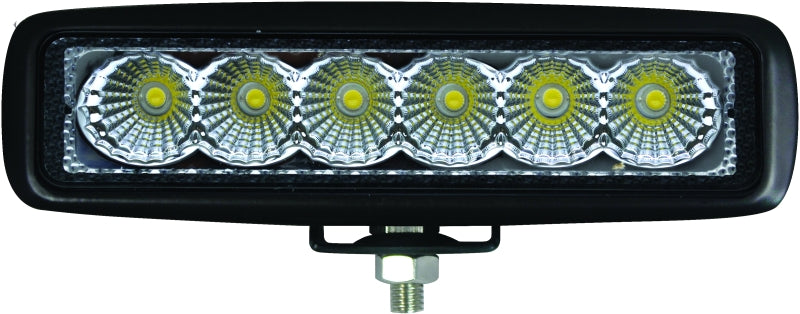 Hella Value Fit Mini 6in LED Light Bar - Flood Beam Pedestal - Black Ops Auto Works