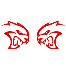 Load image into Gallery viewer, Hellcat Head Badge Emblem 3in x 3in Pair