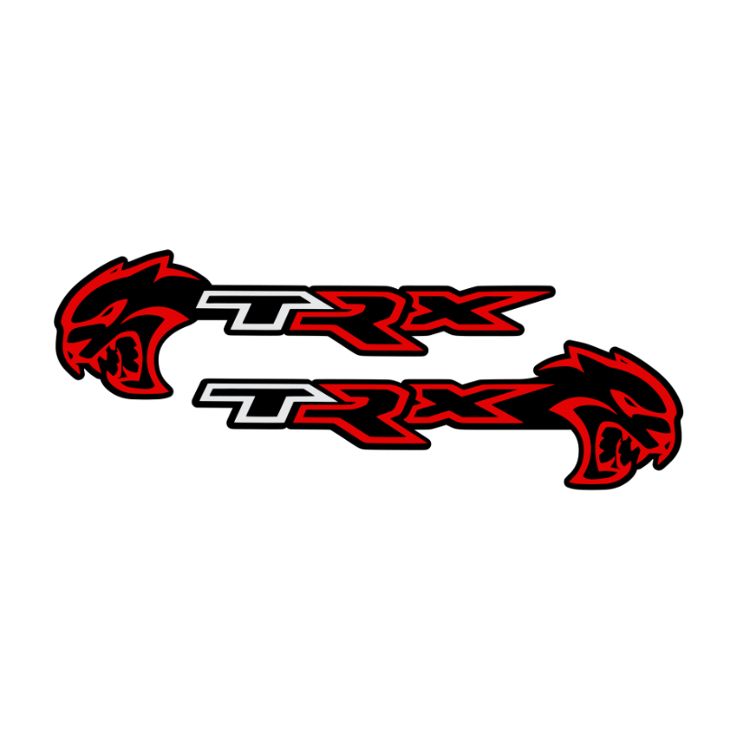 Hellcat TRX Badge Emblem 12in x 3.9in Pair