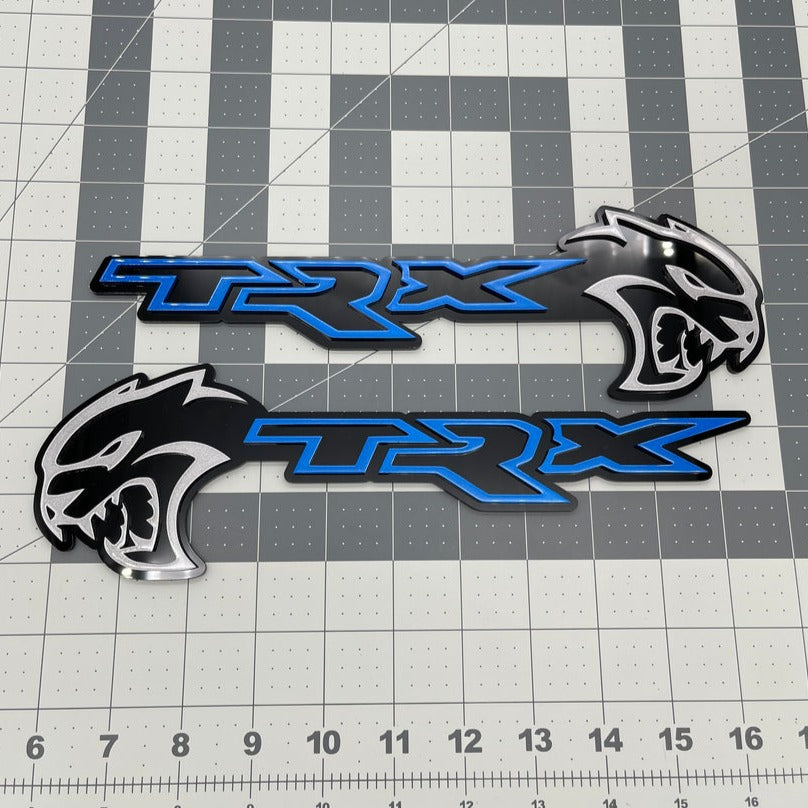 Hellcat TRX Badge Emblem 12in x 3.9in Pair
