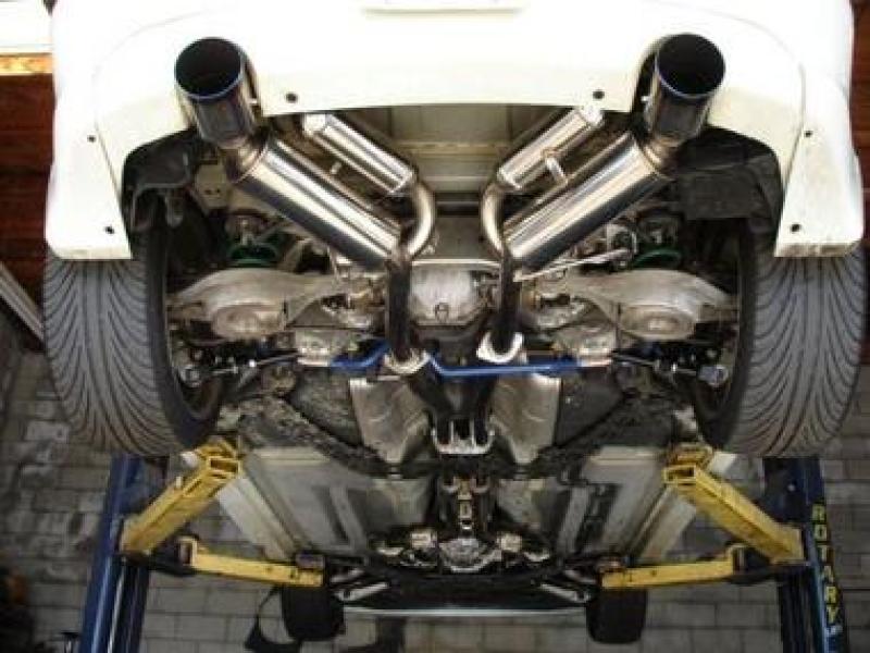 HKS 03-07 G35 Dual Hi-Power Titanium Tip Catback Exhaust - Black Ops Auto Works