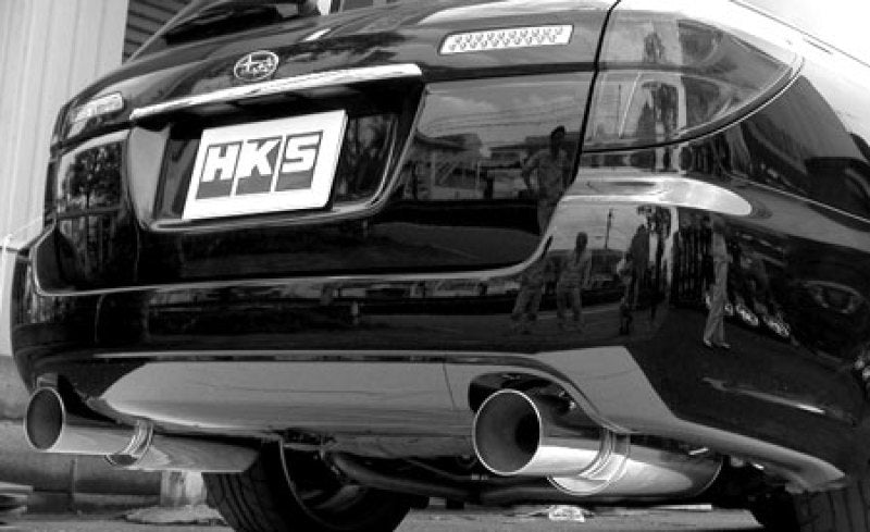 HKS 05-07 Subaru Legacy GT Silent Hi-Power Dual Exhaust - Black Ops Auto Works