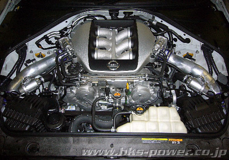 HKS 09-10 GT-R R35 SSQV4 BOV Kit Includes 2 SSQV & Polished Aluminum Pipes - Black Ops Auto Works