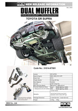 Load image into Gallery viewer, HKS 2019+ Toyota GR Supra w/o OPF Dual Hi-Power Titanium Tip Catback Exhaust - Black Ops Auto Works