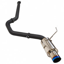 Load image into Gallery viewer, HKS 31006-BF002 Hi-Power single-exit exhaust with black piping and blue-burnt tip for 2022-2025 Subaru WRX