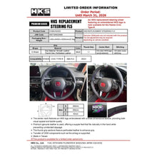 Load image into Gallery viewer, HKS 51999-AH003 steering wheels product view 3