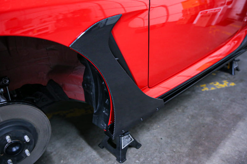 Complete HKS TYPE-S aero package rear three quarter view