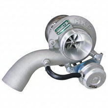Load image into Gallery viewer, HKS GTIII-RS turbo unit, angled view showing compressor housing and HKS logo