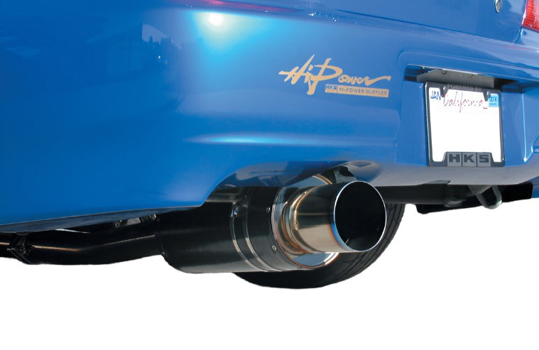 HKS 02-07 WRX / 04-07 STi Carbon Ti Exhaust - Black Ops Auto Works