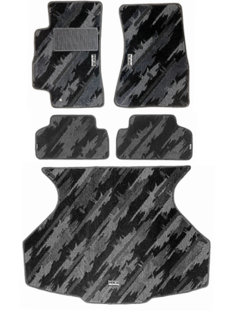 -HKS FLOOR MATS JZA80 FULL SET OCT LHD-Floor Mats Carpeted-HKS
