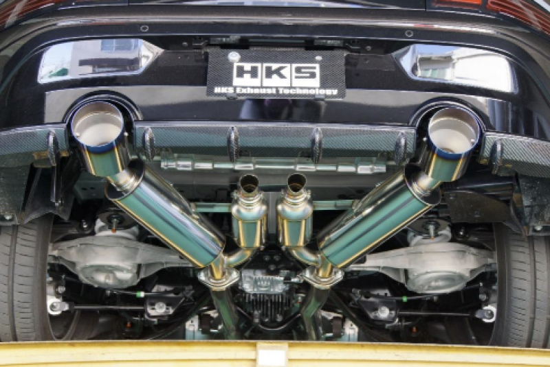 HKS FULL DUAL MUFFLER RZ34 VR30DDTT - Black Ops Auto Works