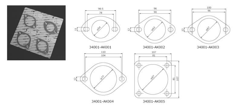 HKS Gasket 85mm Universal EX (2pcs) - Black Ops Auto Works
