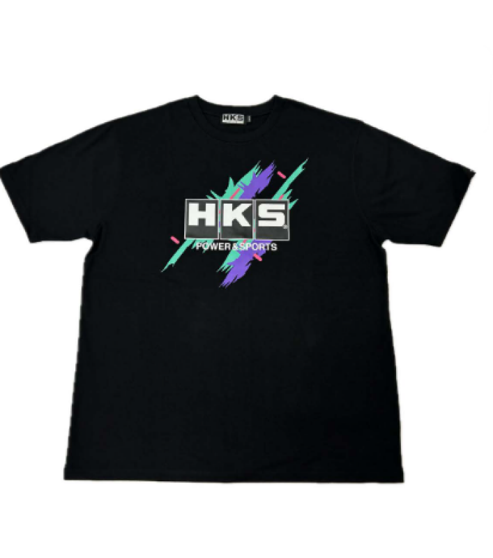 HKS T-SHIRT SUPER RACING v2 BLACK XL - HKS 51007-AK728