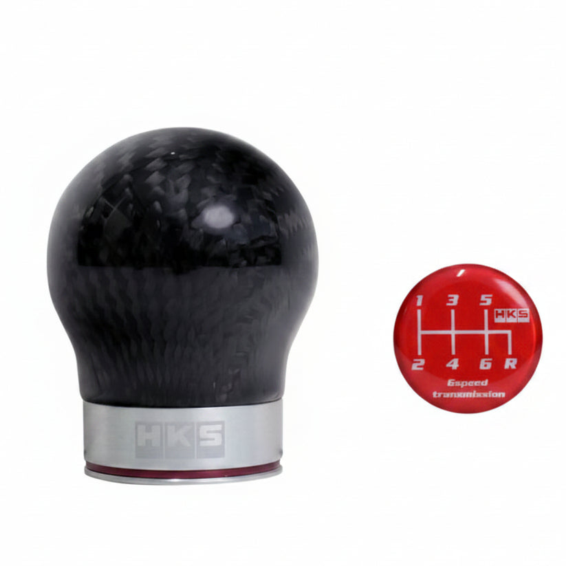 HKS 15-21 Subaru WRX STI 6MT Carbon Shift Knob - HKS 51999-AF001