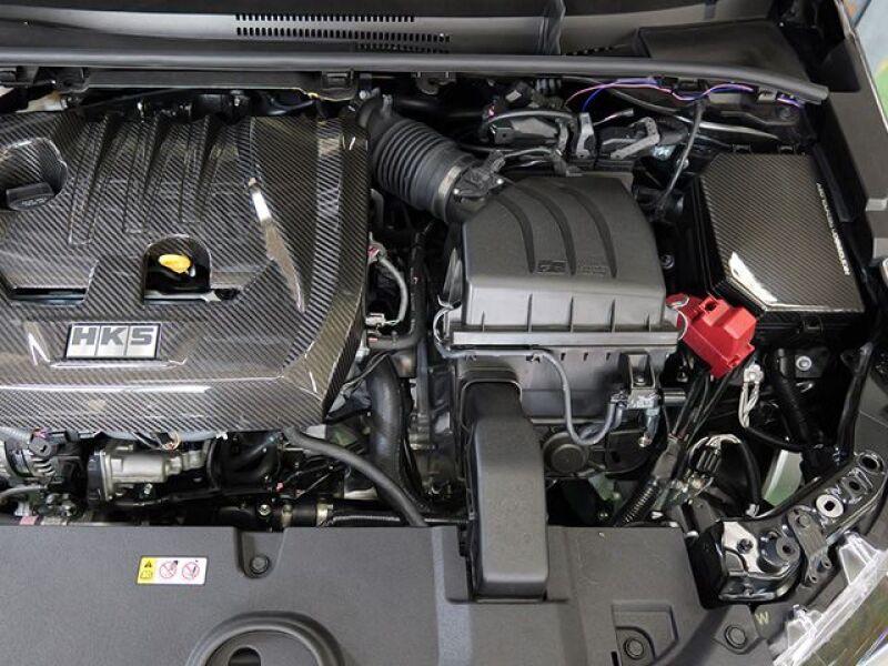 HKS 2023 Toyota GR Corolla Dry Carbon Fuse Box Cover - HKS 70026-AT014