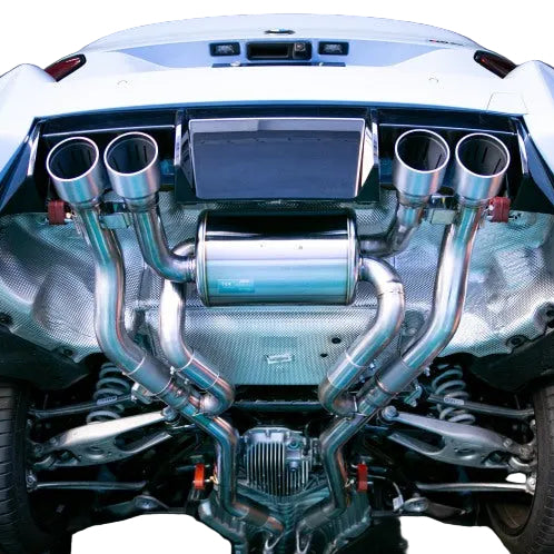 HKS HKSTUDIE exhaust system for BMW M2 G87 installed view