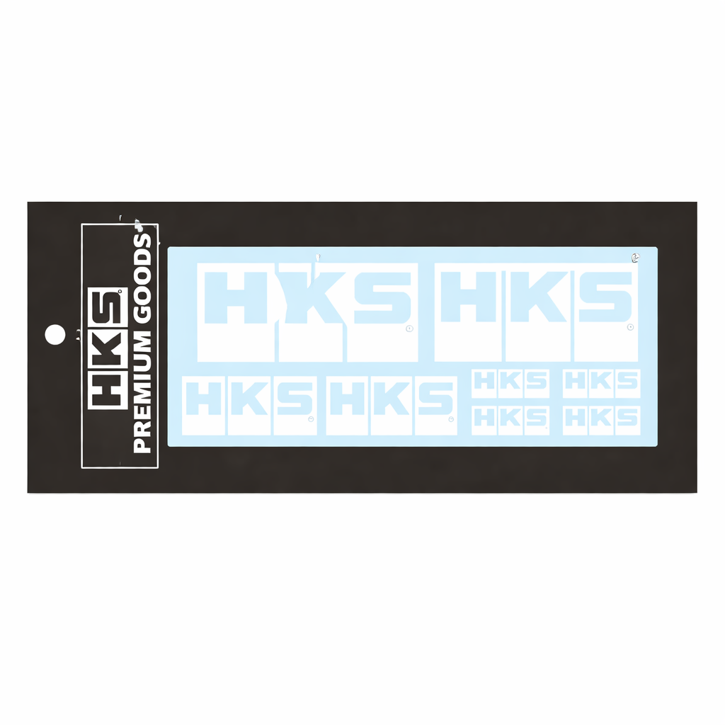 HKS HKS LOGO Sticker a la carte WHITE