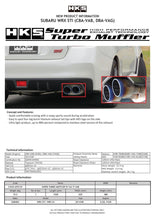 Load image into Gallery viewer, HKS SUPER TURBO MUFFLER  Ti Subaru VAB WRX STI/VAG WRX S4 - Black Ops Auto Works