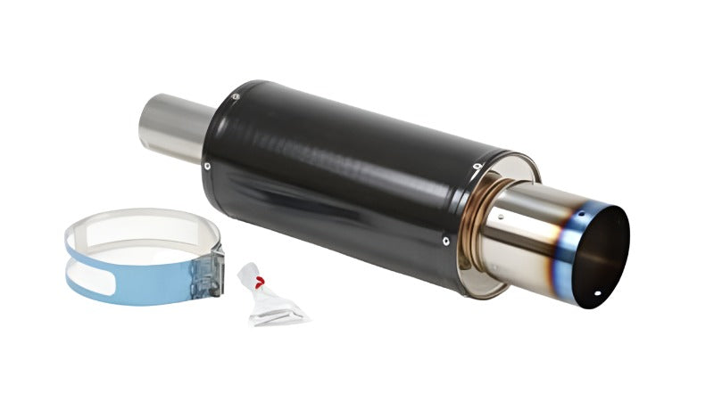 HKS Universal Carbon-Ti Cat-back Exhaust - 170mm Shell/75mm Diameter - Black Ops Auto Works