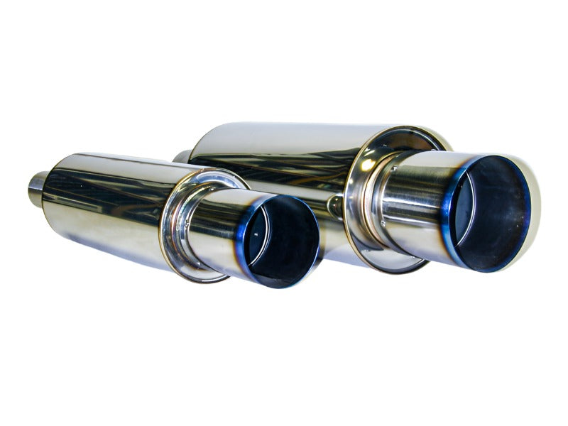 HKS Universal Stainless Hi Power 130mm Titanium Muffler - Black Ops Auto Works