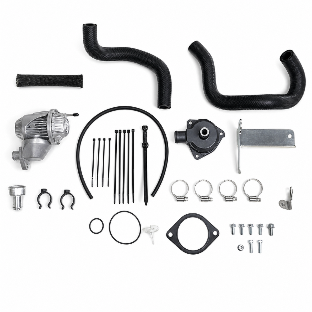 HKS 71008-AT021 SSQV4 blow-off valve kit for 2020-2024 Toyota GR Supra, complete kit contents