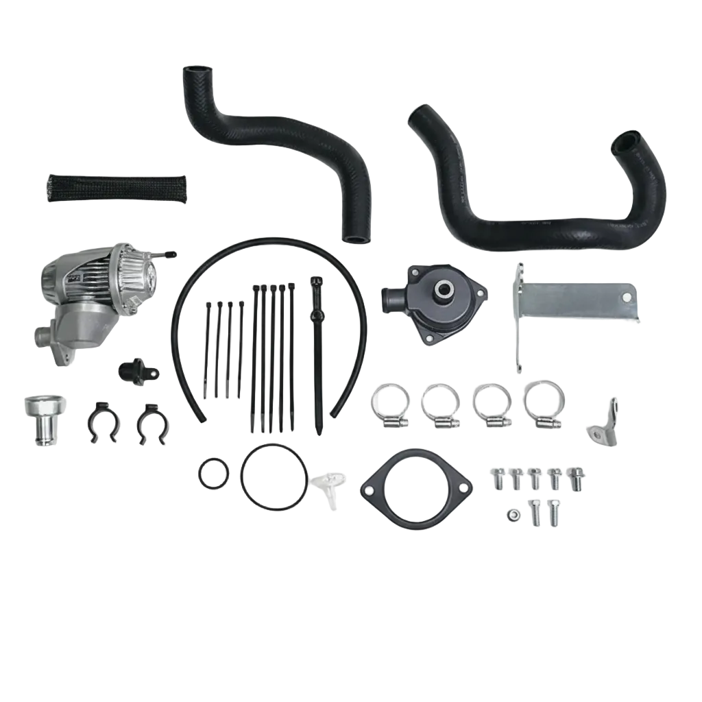 HKS 71008-AT022V SSQV4 blow-off valve and return kit for 2020-2024 Toyota GR Supra, complete kit contents