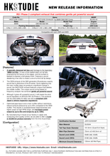Load image into Gallery viewer, HKSHKSTUDIE-EX001-HKSTUDIE EXHAUST for BMW G80/G82 Comp-Catback-HKS
