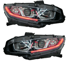 Load image into Gallery viewer, RGB Halo Kits Honda Civic Multicolor Flow Series DRL Boards (2016-2021)