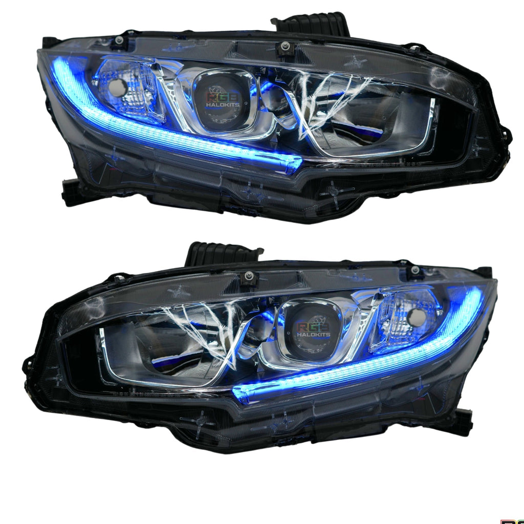 RGB Halo Kits Honda Civic Multicolor Flow Series DRL Boards (2016-2021)