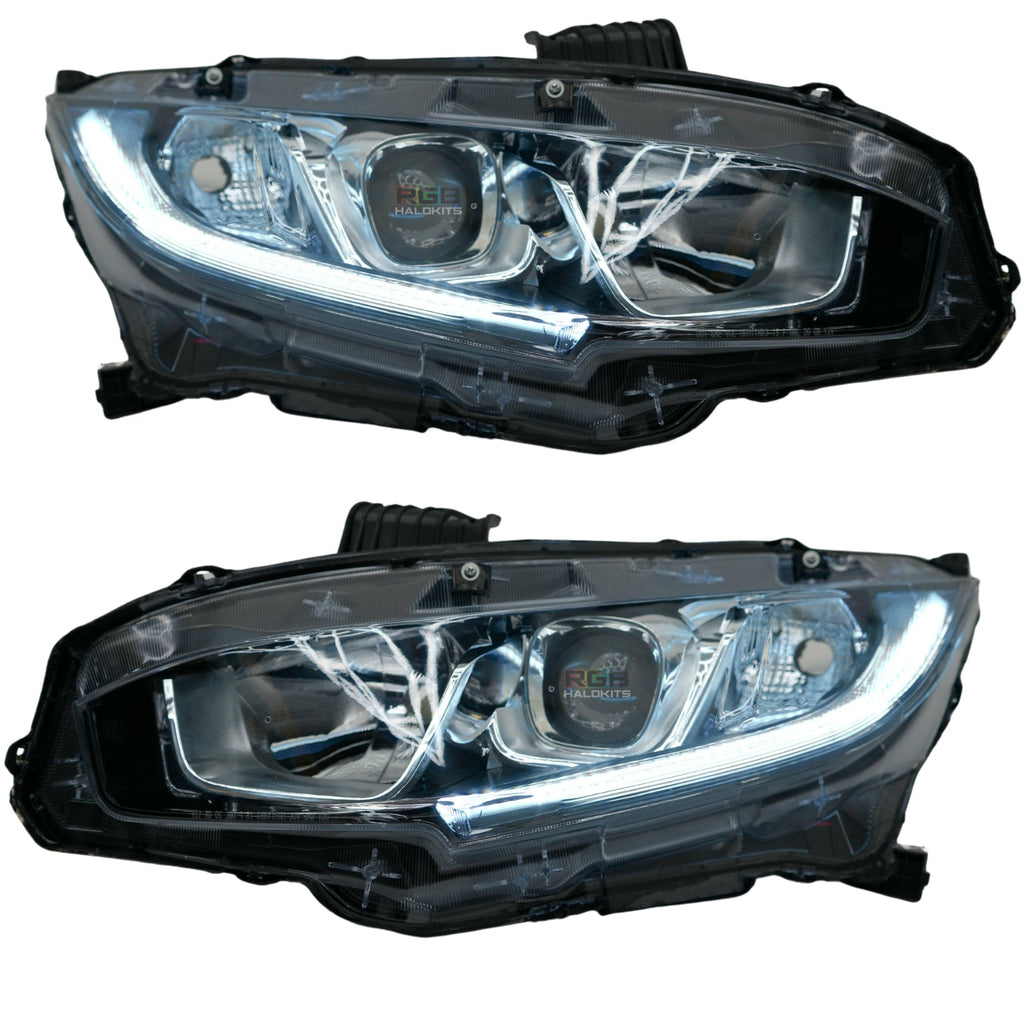 RGB Halo Kits Honda Civic Multicolor Flow Series DRL Boards (2016-2021)