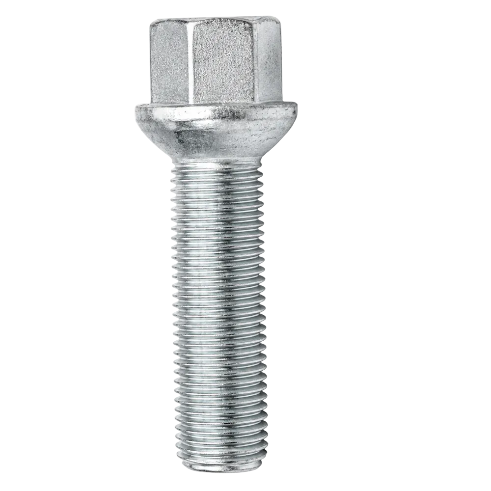 H&R 14550508SW M14x1.5 wheel bolt with 50.5mm shaft, moveable taper seat and 19mm hex head