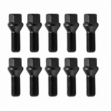 Load image into Gallery viewer, H&amp;R black 14x1.5 wheel bolts for Mercedes ball seat wheels