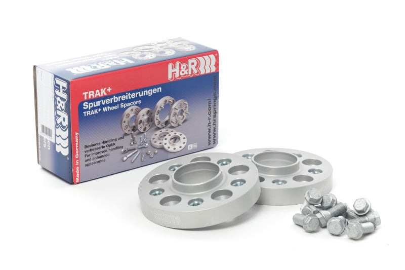 H&R Trak+ 25mm DRA Wheel Adaptor Bolt 5/112 Center Bore 66.5 Bolt Thread 14x1.5 - Black - Black Ops Auto Works