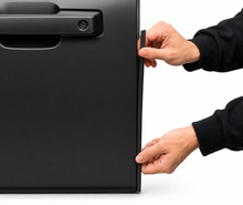 Load image into Gallery viewer, Husky F-150 door guards with 3M adhesive no-drill installation and clean removal