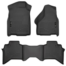 Load image into Gallery viewer, Husky Liners 03-08 Dodge Ram 1500/2500/3500 Quad Cab WeatherBeater Combo Black Floor Liners-Husky Liners-HSL98031