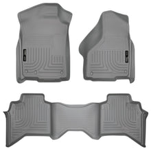 Load image into Gallery viewer, Husky Liners 03-08 Dodge Ram 1500/2500/3500 Quad Cab WeatherBeater Combo Gray Floor Liners-Husky Liners-HSL98032
