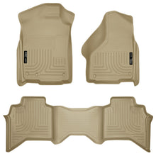 Load image into Gallery viewer, Husky Liners 03-08 Dodge Ram 1500/2500/3500 Quad Cab WeatherBeater Combo Tan Floor Liners-Husky Liners-HSL98033